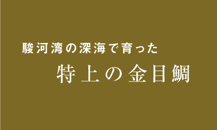 駿河湾の深海で育った特上の金目鯛