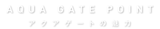 アクアゲートの魅力